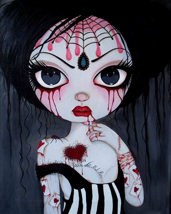 Black Market Art Company Alice Just a Crazy World Print - Black Market Art Company - Flyclothing LLC