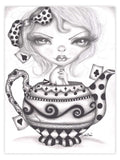 Black Market Art Company Alice Lost In A Tea Pot Print - Black Market Art Company - Flyclothing LLC