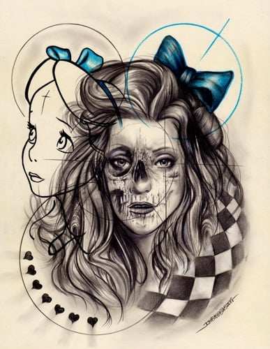 Black Market Art Company Alice in the Underworld Print - Black Market Art Company - Flyclothing LLC