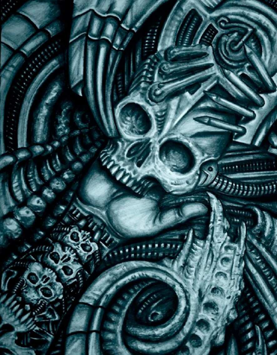 Black Market Art Company Alien Bio Print - Black Market Art Company - Flyclothing LLC