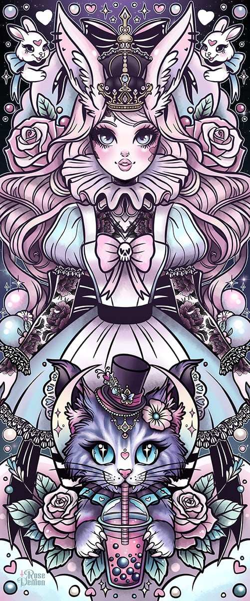 Black Market Art Company All Hail Queen Alice Print - Black Market Art Company - Flyclothing LLC