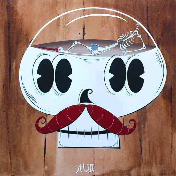 Black Market Art Company All Boned Up and No Where to Go Print - Black Market Art Company - Flyclothing LLC