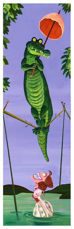 Black Market Art Company Alli Gal Haunted Mansion Stretching Portrait Parody Print - Black Market Art Company - Flyclothing LLC