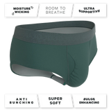 The Alloy | Dark Teal Ball Hammock® Pouch Underwear Briefs - Shinesty - Flyclothing LLC