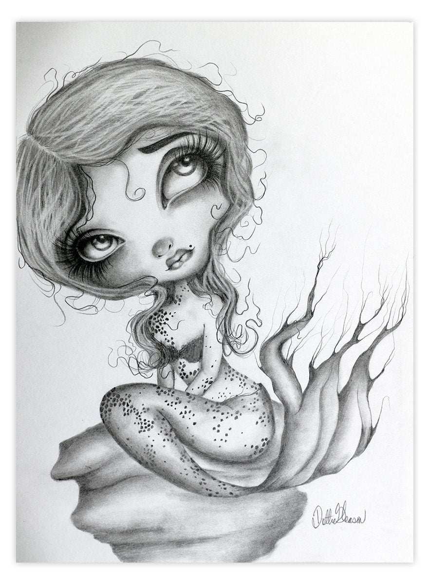 Black Market Art Company Ambra The Mermaid Print - Black Market Art Company - Flyclothing LLC