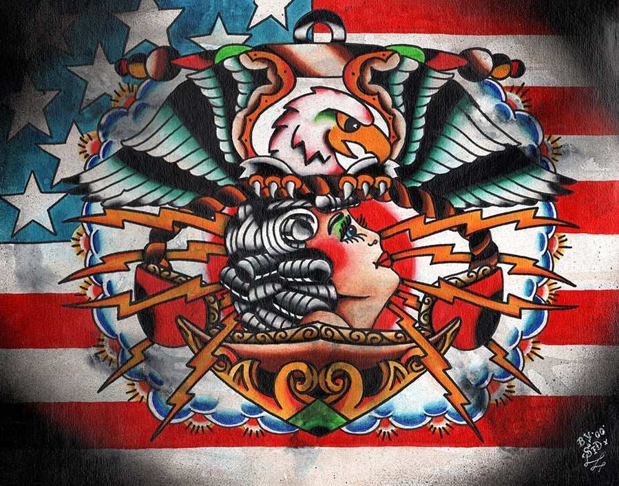 Black Market Art Company American Beauty Print - Black Market Art Company - Flyclothing LLC