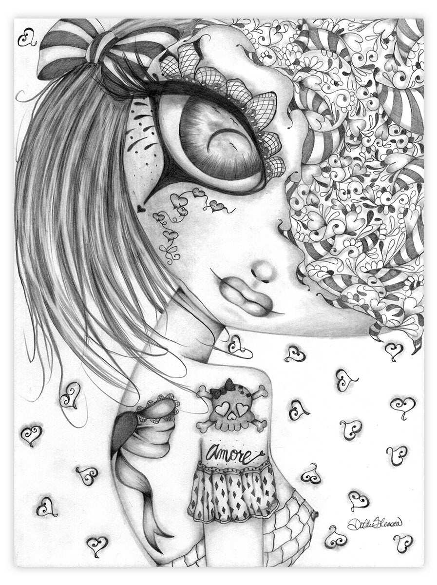 Black Market Art Company Amore Print - Black Market Art Company - Flyclothing LLC