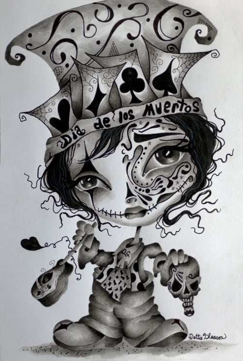 Black Market Art Company Anabelle Day Of The Dead Print - Black Market Art Company - Flyclothing LLC