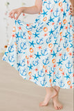 Anchors Away Ruffle Maxi Dress - Mila & Rose ® - Flyclothing LLC