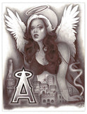 Black Market Art Company Angel Over the City Print - Black Market Art Company - Flyclothing LLC