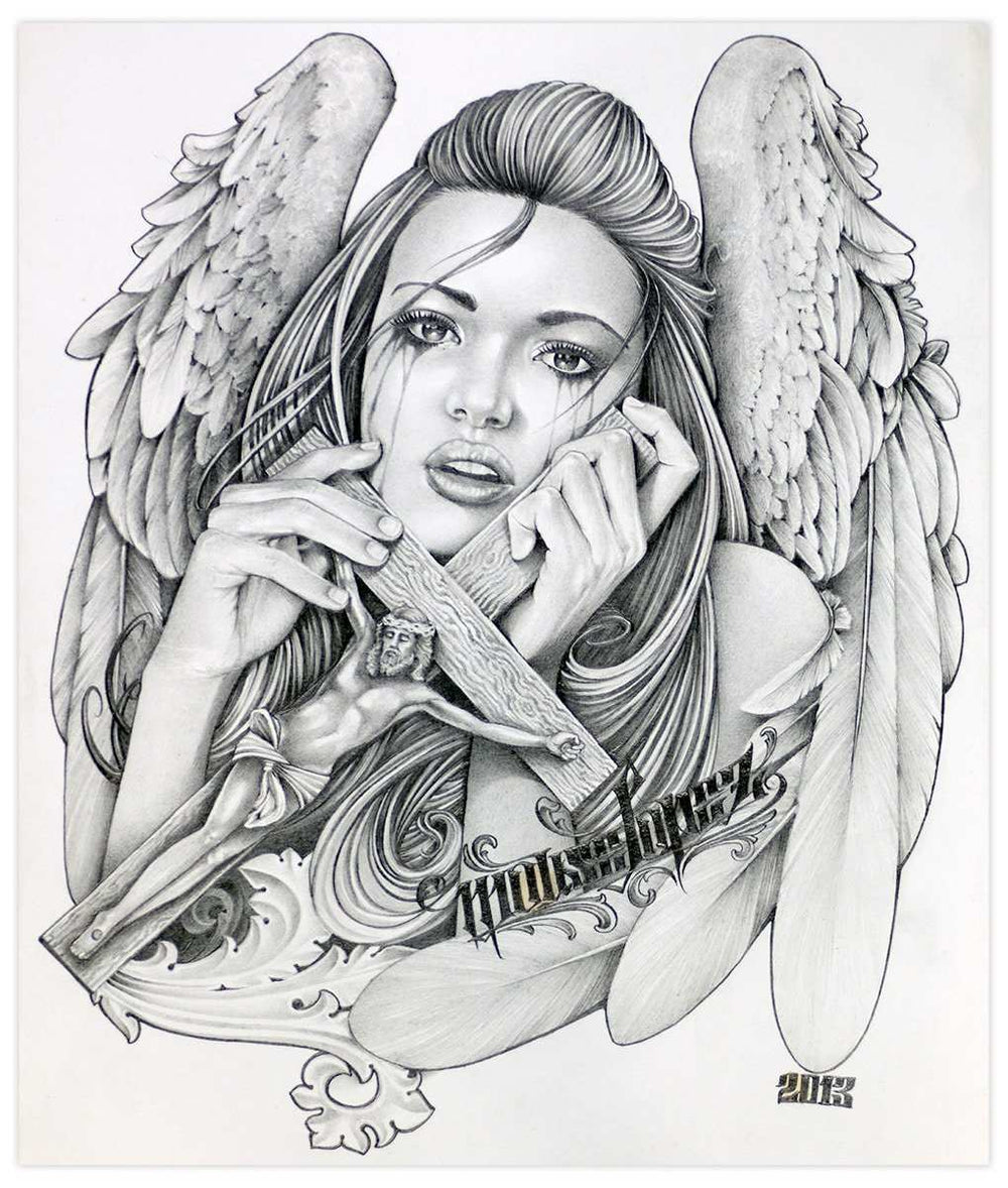 Black Market Art Company Angel Tears Print - Black Market Art Company - Flyclothing LLC