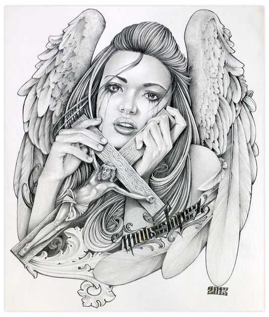 Black Market Art Company Angel Tears Print - Black Market Art Company - Flyclothing LLC