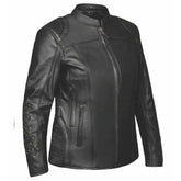 Angel - Ladies Premium Leather Jacket - Unik Just for Bikers - Flyclothing LLC