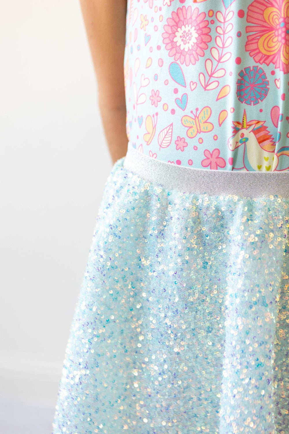 Aqua Sequin Twirl Skort - Mila & Rose ® - Flyclothing LLC