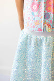 Aqua Sequin Twirl Skort - Mila & Rose ® - Flyclothing LLC