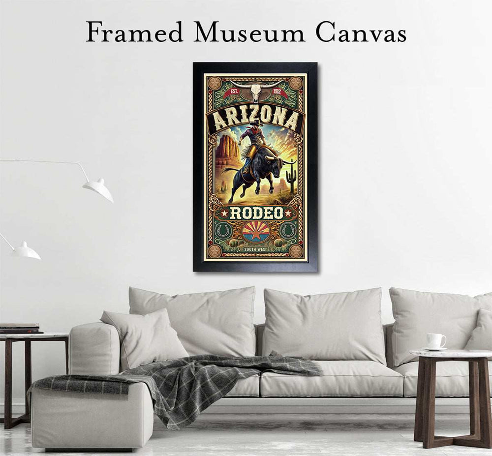 Black Market Art Company Arizona Rodeo Poster & Art Print / Wall Art / Western Decor Print - Black Market Art Company - Flyclothing LLC