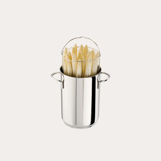 Asparagus pot with glass lid