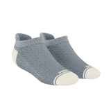 The Asteroid | Blue Marl Heel Hammock™ Ankle Socks - Shinesty - Flyclothing LLC