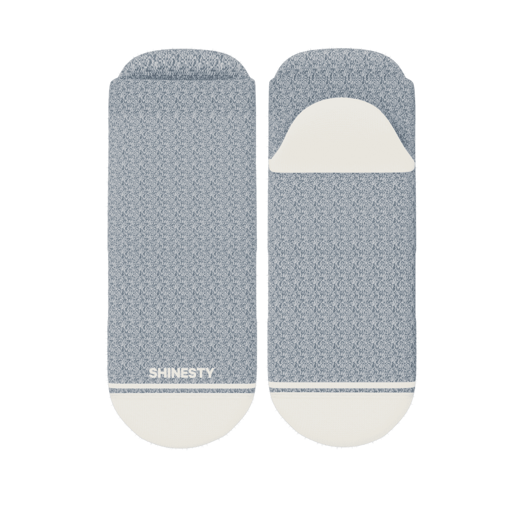 The Asteroid | Blue Marl Heel Hammock™ Ankle Socks - Shinesty - Flyclothing LLC