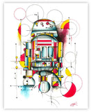 Black Market Art Company Astro Droid Print - Black Market Art Company - Flyclothing LLC
