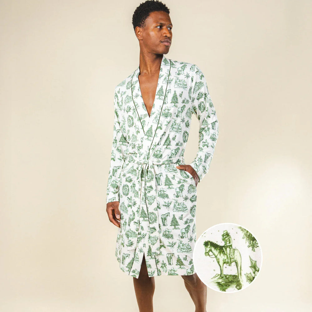 The Western Wonderland | Western Toile Long Modal Robe - Shinesty - Flyclothing LLC