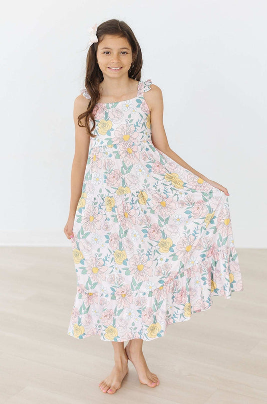 Autumn Breeze Ruffle Maxi Dress - Mila & Rose ® - Flyclothing LLC
