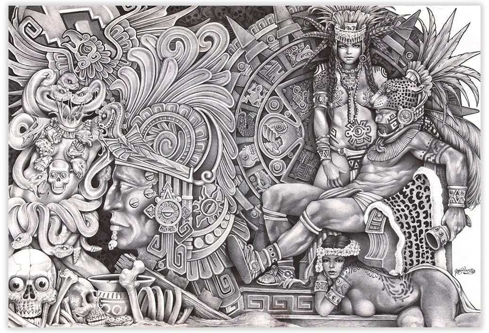 Black Market Art Company Aztec Dream Print - Black Market Art Company - Flyclothing LLC