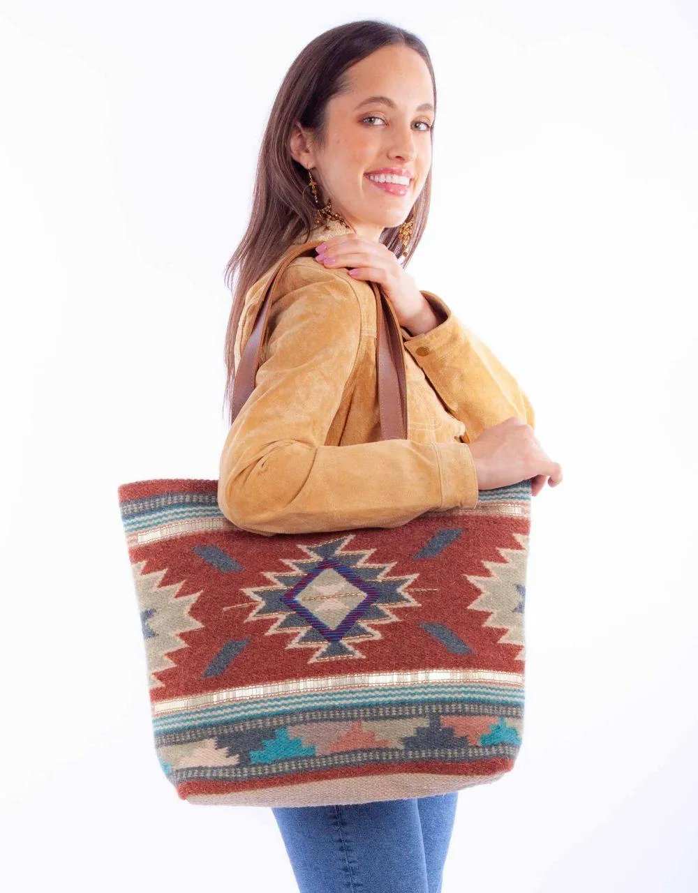 Scully Leather Southwestern Ladies Bag - Scully Leather - Flyclothing LLC