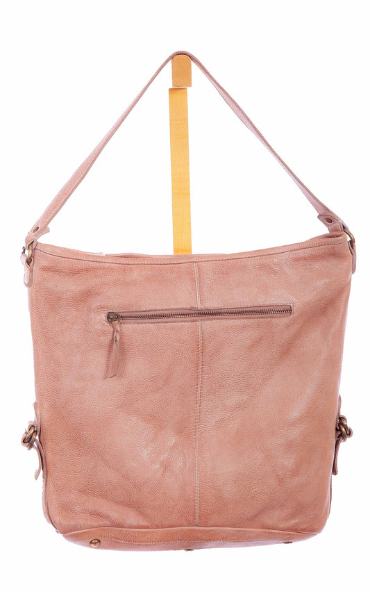 Scully Leather Sand Embezzeled Ladies Handbag