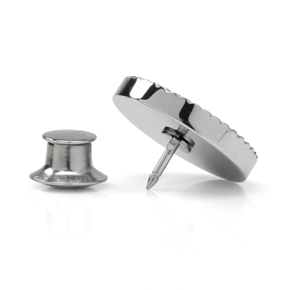Stainless Steel Rope Border Round Engravable Lapel Pin - Cufflinks.com - Flyclothing LLC
