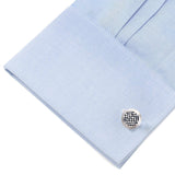 Onyx and Mother of Pearl Checker 5-Stud Set - Cufflinks.com - Flyclothing LLC