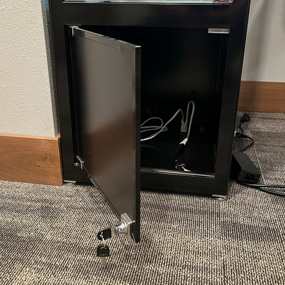Retail Glass Display Black Cabinet With Locking Storage - Cufflinks.com - Flyclothing LLC