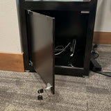 Retail Glass Display Black Cabinet With Locking Storage - Cufflinks.com - Flyclothing LLC