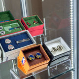Retail Glass Display Black Cabinet With Locking Storage - Cufflinks.com - Flyclothing LLC