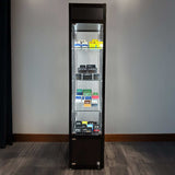 Retail Glass Display Black Cabinet With Locking Storage - Cufflinks.com - Flyclothing LLC