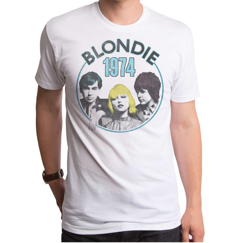 Blondie 1974 Mens White Shirt - Goodie Two Sleeves - Flyclothing LLC