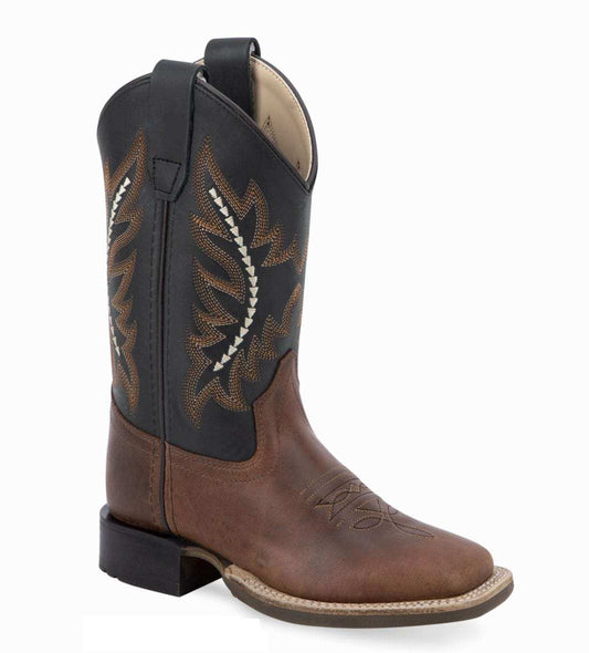 Old West Youth's Broad Square Toe Boots - Old West - Flyclothing LLC
