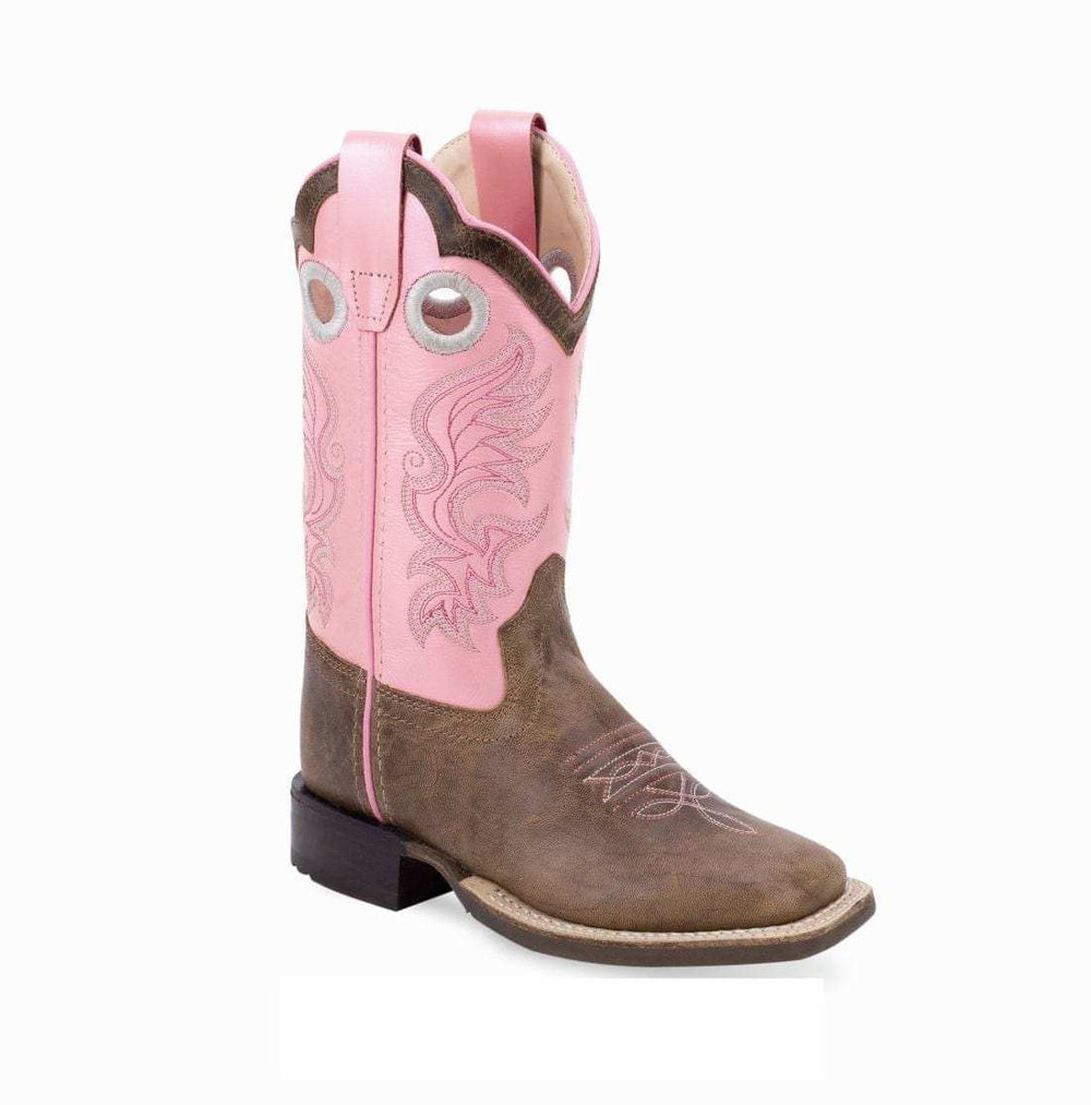 Old West Youth's Broad Square Toe Boots - Old West - Flyclothing LLC