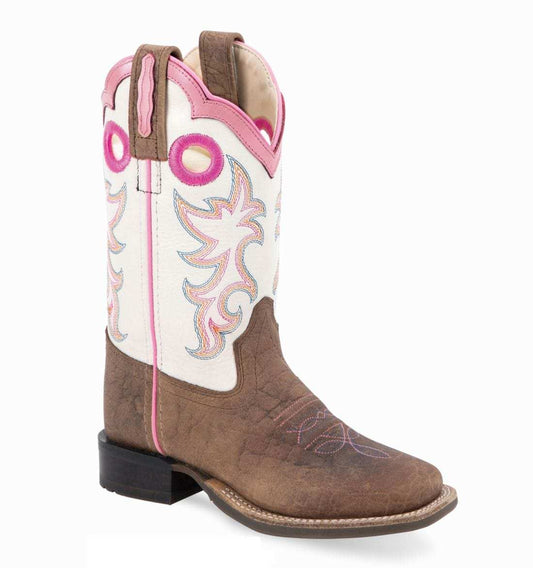 Old West Youth's Broad Square Toe Boots - Old West - Flyclothing LLC