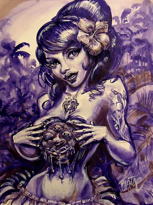 Black Market Art Company How About A Little Head Print - Black Market Art Company - Flyclothing LLC