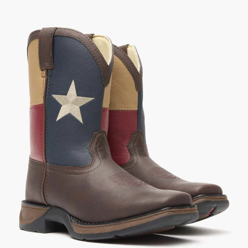 Lil' Rebel by Durango® Kids' Texas Flag Western Boot - Durango - Flyclothing LLC