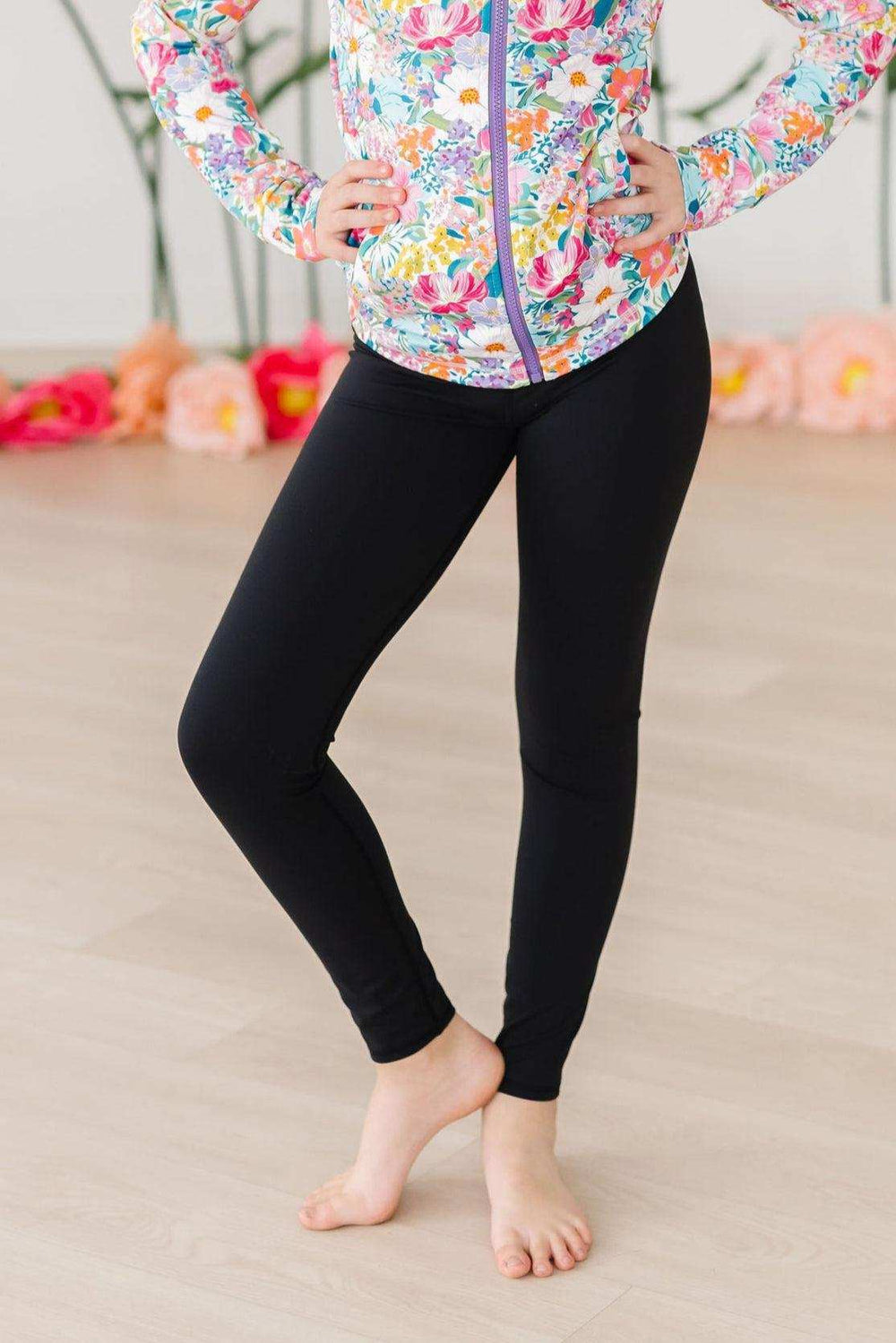 Balanced Black Active Legging - Mila & Rose ® - Flyclothing LLC