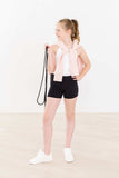 Balanced Black Active Shorty Shorts - Mila & Rose ® - Flyclothing LLC