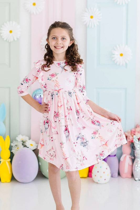 Ballet Beauties Ruffle Twirl Dress - Mila & Rose ® - Flyclothing LLC