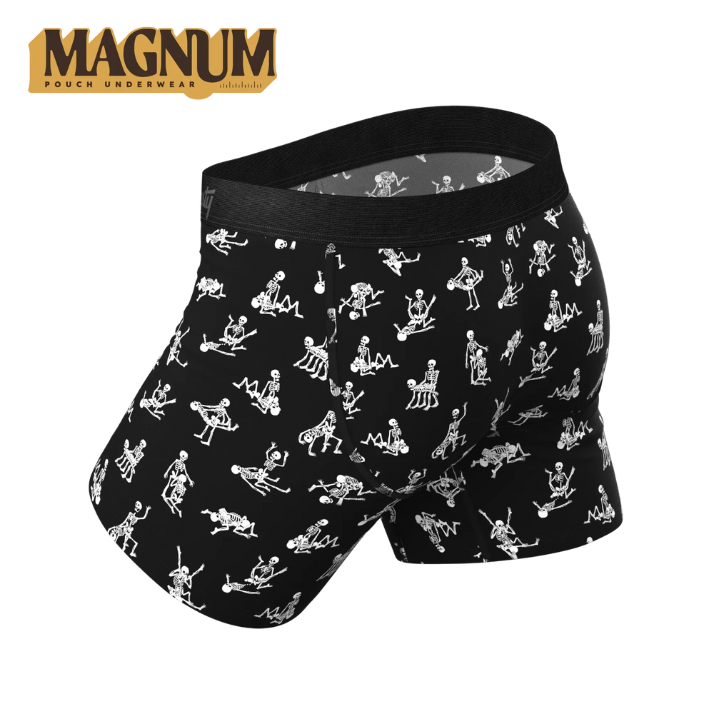 The Bare Back Bones | Glow In The Dark Skeletons Ball Hammock® Magnum Big Pouch Underwear - Shinesty - Flyclothing LLC