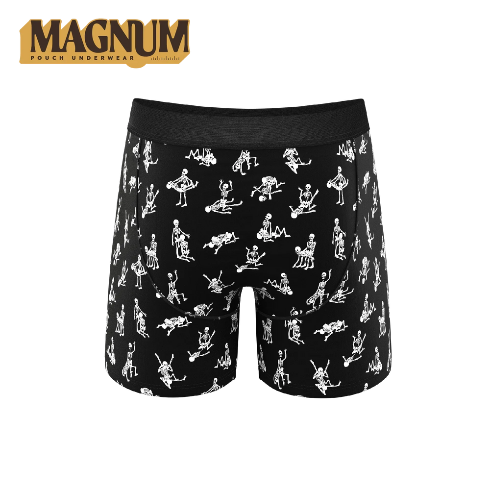 The Bare Back Bones | Glow In The Dark Skeletons Ball Hammock® Magnum Big Pouch Underwear - Shinesty - Flyclothing LLC