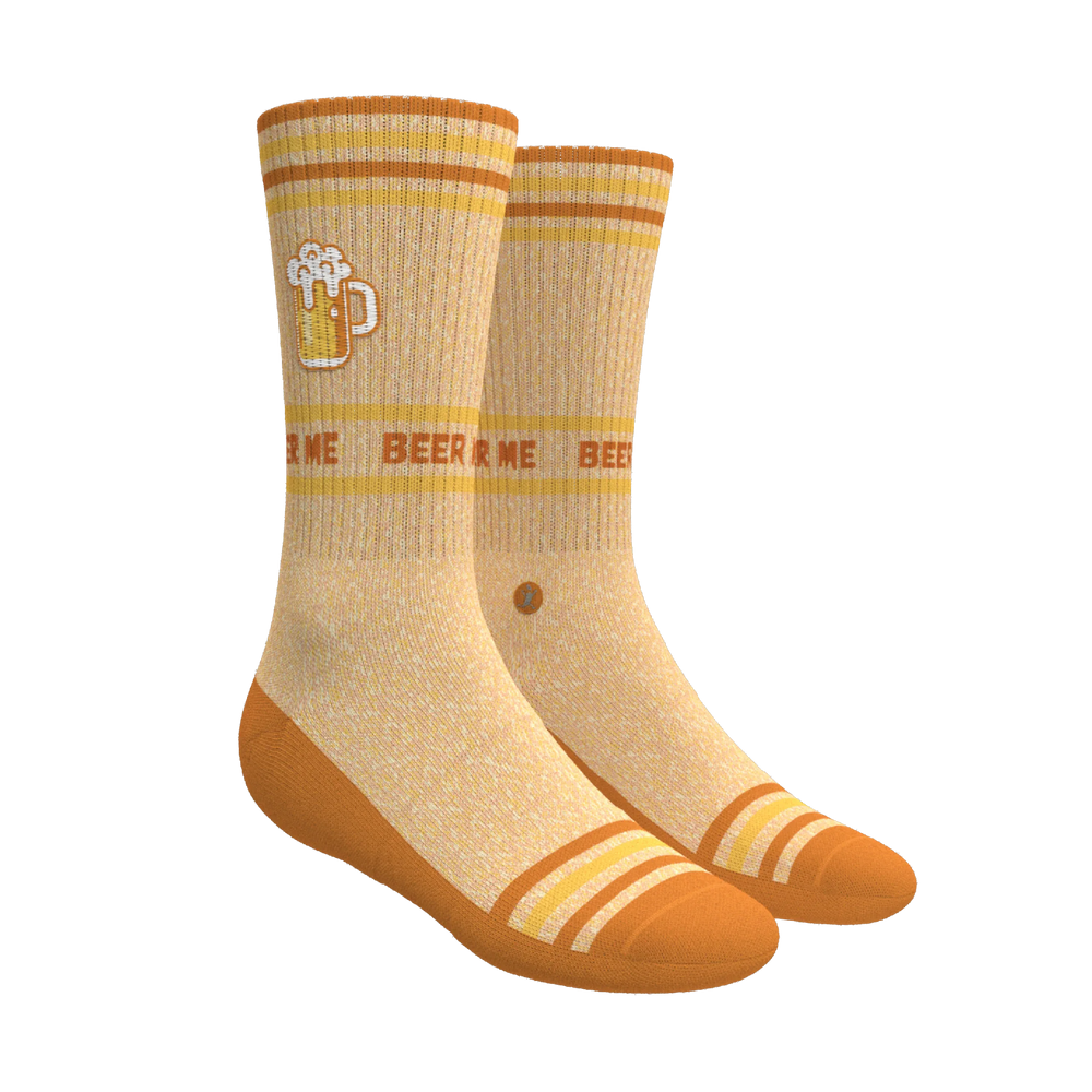 The Barley Pop | Beer Heel Hammock™ Crew Socks - Shinesty - Flyclothing LLC