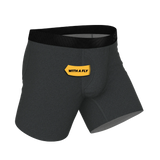 The Basalt | Heather Charcoal Ball Hammock® Pouch Underwear With Fly - Shinesty - Flyclothing LLC