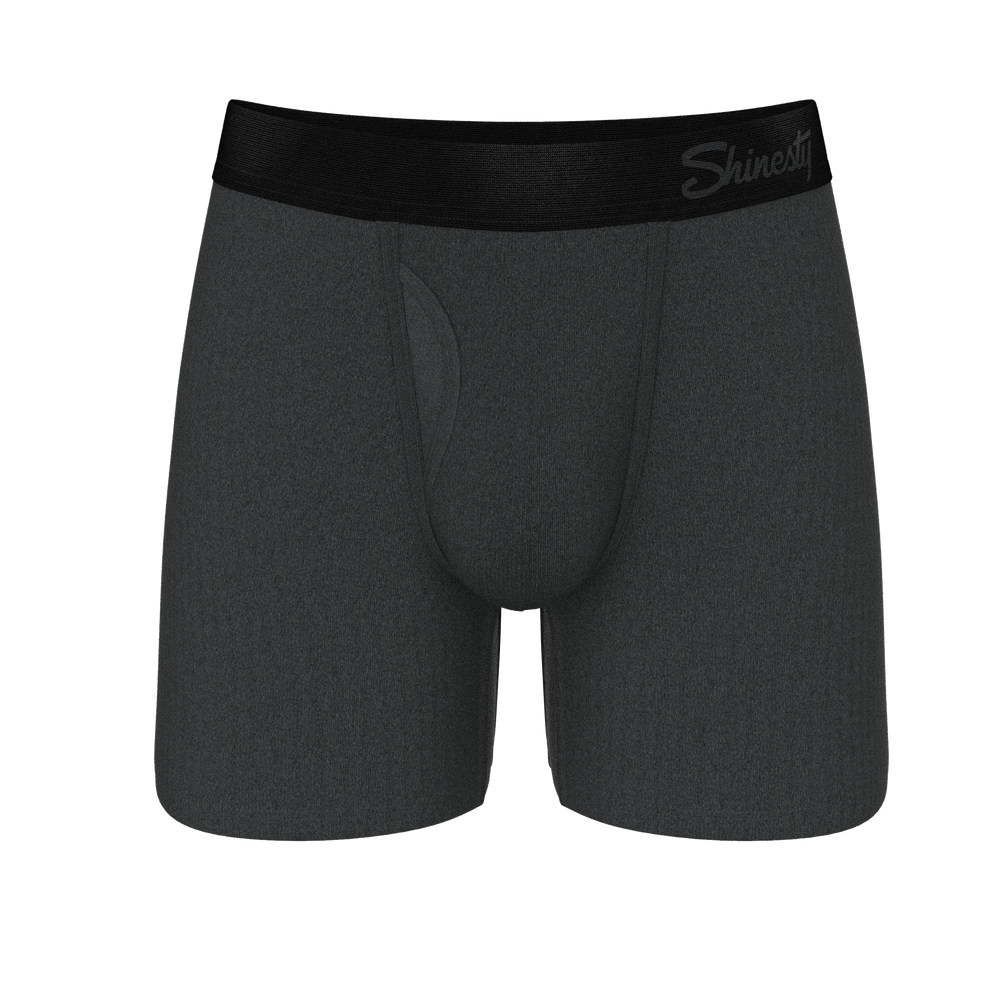 The Basalt | Heather Charcoal Ball Hammock® Pouch Underwear With Fly - Shinesty - Flyclothing LLC