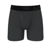 The Basalt | Heather Charcoal Ball Hammock® Pouch Underwear With Fly - Shinesty - Flyclothing LLC